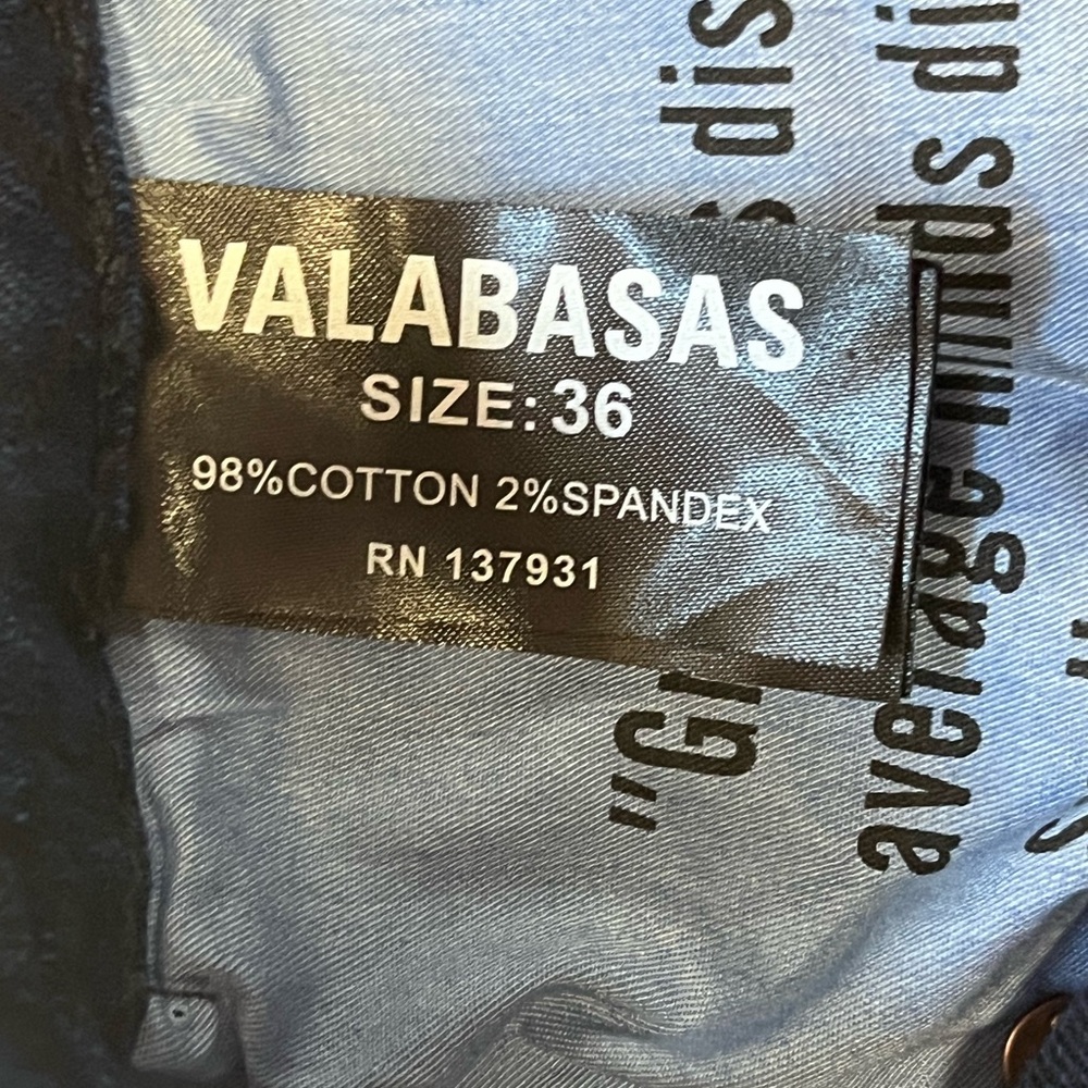 VALABASAS | MENS DENIM RANGER BAGGY DENIM JEAN VINTAGE BLUE DYEING 36 - Picture 16 of 16